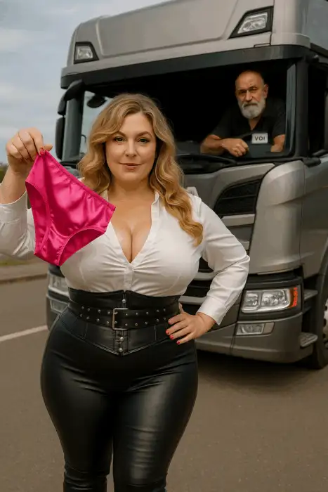 Maren und der Trucker – Spermaschüsse auf dem Bock